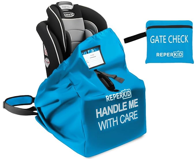 reperkid Car Seat Travel Bag for Airplane, Fits Most Convertible, Booster and by reperkid