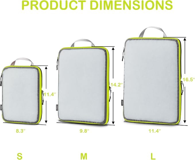 Cipway Mesh Compression Packing Cubes, Ultralight See Through Luggage Organizer - Image 4