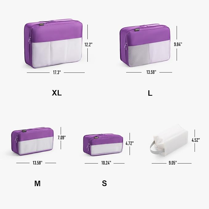 6 Set Compression Packing Cubes - Image 4