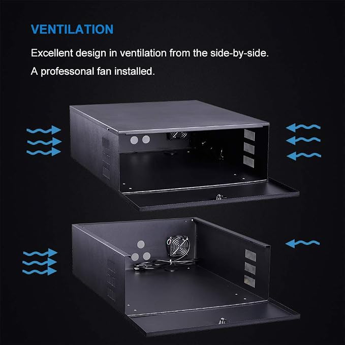 Kenuco White Heavy Duty 16 Gauge Steel DVR Security Lockbox - Image 3