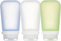 humangear GoToob+ 3-Pack | Refillable Silicone Travel Bottle | Locking Lid | by humangear