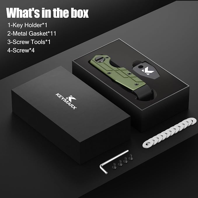 Key Organizer for Men Compact Key Holder Minimalist Key Case Metal Key Chain - Image 7