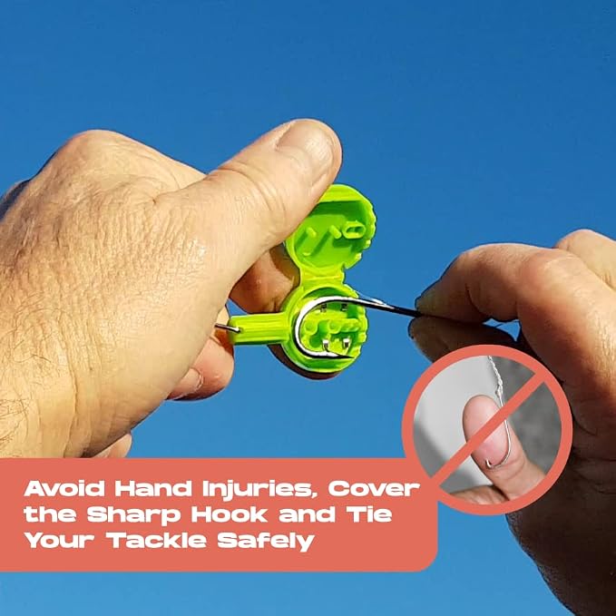 HOOK-EZE Fishing Knot Tying Tool | Protect from Fish Hooks | Tie Fishing Knots - Image 6