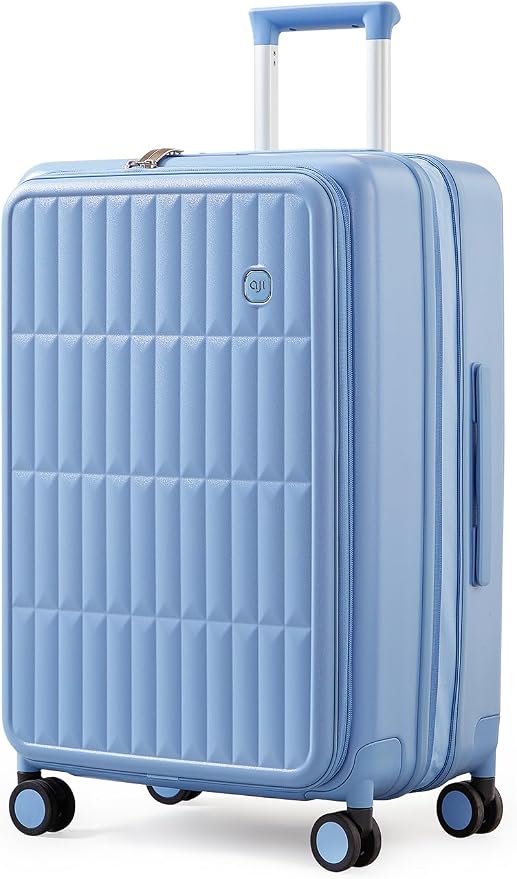 aji Expandable Top Open 24 Inch Checked Luggage by AJIVALUESTYLISHQUALITY