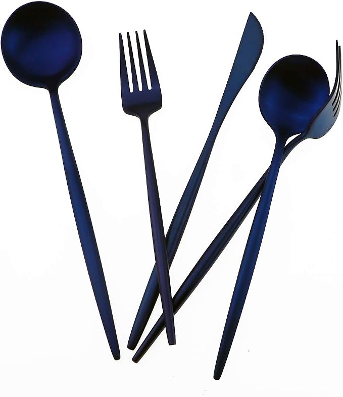Gugrida 20-Piece 18/10 Stainless Steel Flatware Silverware, Luxury Dinnerware - Image 5