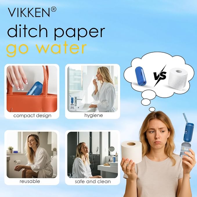 VIKKEN® 250ml iGo X Portable Travel Bidet USB-Type C Rechargeable Electric - Image 4