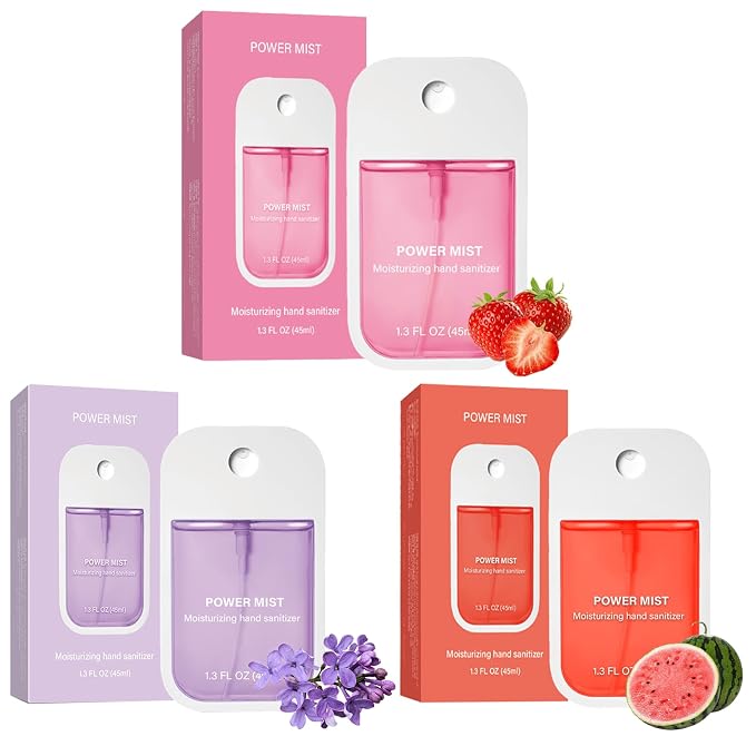 Power Mist Hydrating Hand Sanitizer Spray, Portable Travel-Size Hand Sanitizer by Unknown