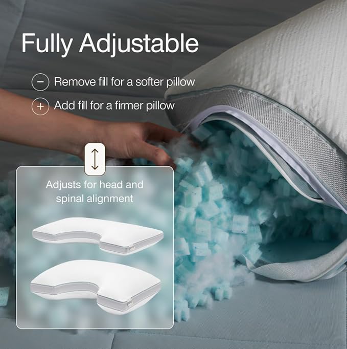 Coop Home Goods Cool+ Cut-Out Adjustable Pillow Queen - Image 2