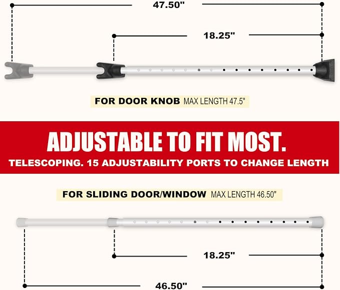SECURITYMAN 2-in-1 Door Security Bar - Image 4
