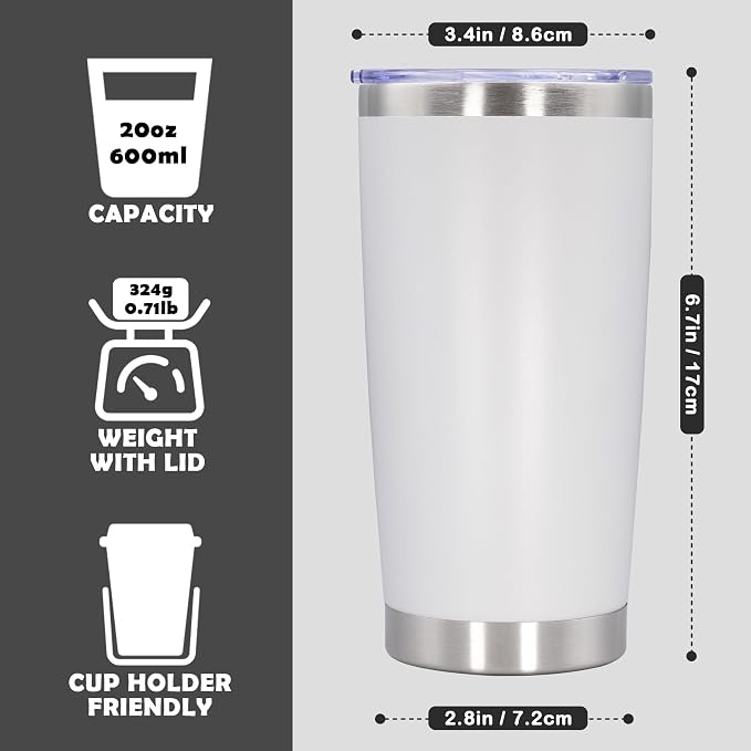 20oz Tumbler Bulk Stainless Steel Tumbler Cup - Image 4