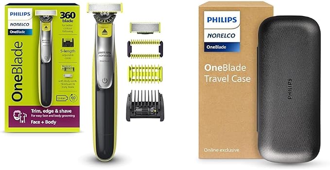 Philips Norelco OneBlade Face+Body Travel Kit Bundle by PhilipsNorelco