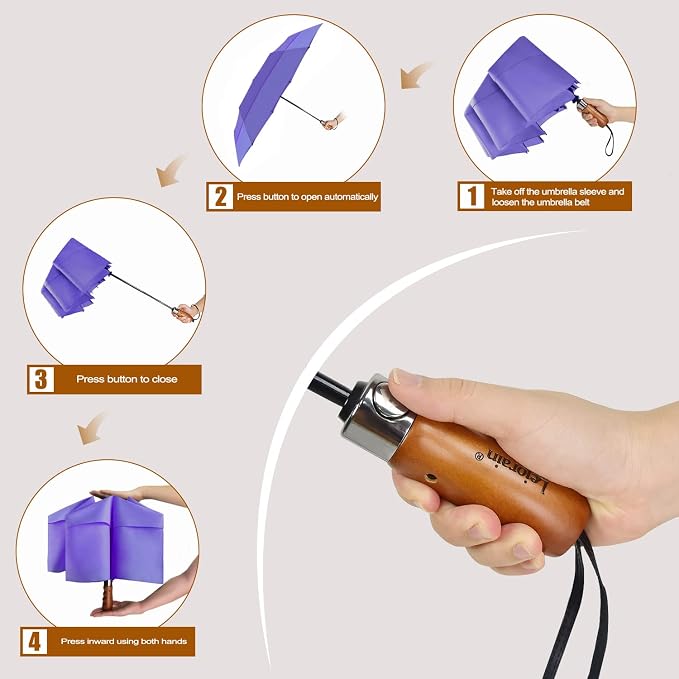 Lejorain Large Folding Golf Umbrella - Image 3