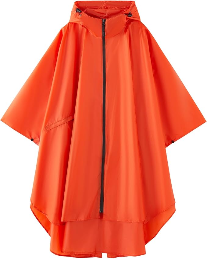 Cloak raincoat Unisex poncho Adult hooded men and women by Unknown
