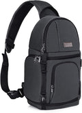 MOSISO Camera Sling Bag, DSLR/SLR/Mirrorless Camera Backpack Case Shockproof by MOSISO