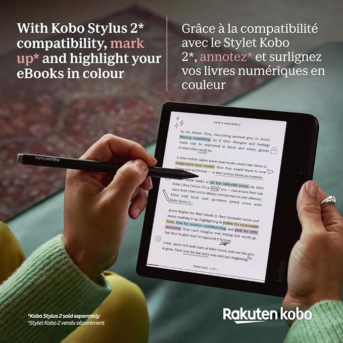 Kobo Libra Colour | eReader | 7” Glare-Free Colour E Ink Kaleido™ 3 Display | - Image 3