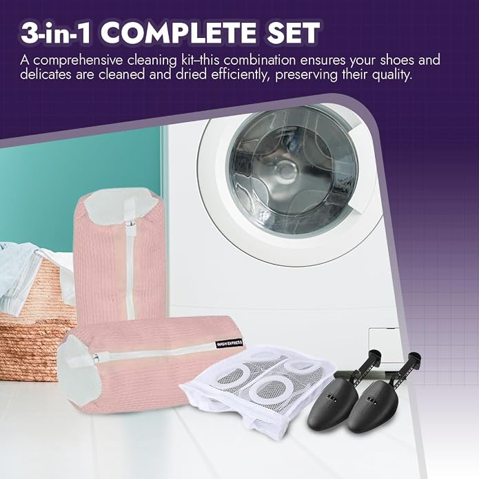 Shoe Cleaning Kit: Shoe Washing Bag, Mesh Laundry Bag - Image 2