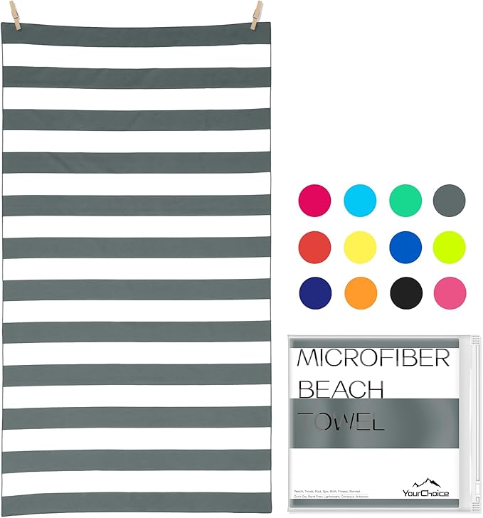 Your Choice Microfiber Quick Dry Sand-Free Beach Towel by YourChoice