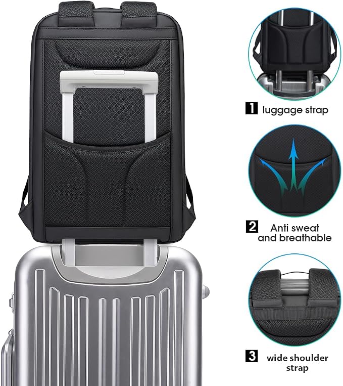 BANGE Anti Theft Backpack, Business Backpacks - Image 6