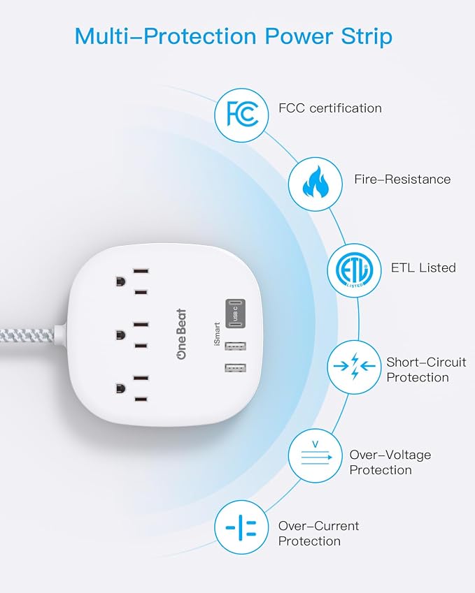 Cruise Essentials 2025, One Beat Travel Power Strip - Image 7