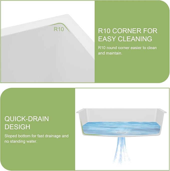 33 Granite Composite Kitchen Sink - Image 8