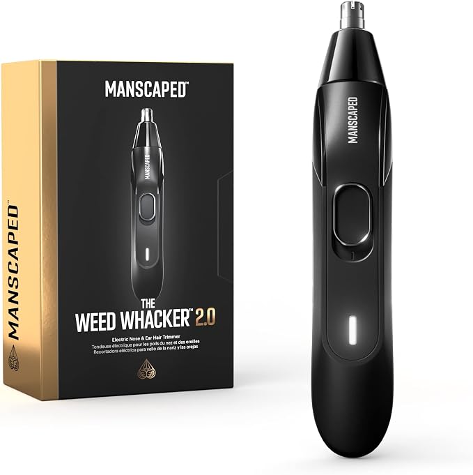 MANSCAPED® The Weed Whacker® 2.0 Electric Nose & Ear Hair Trimmer – 7, 000 RPM by MANSCAPED