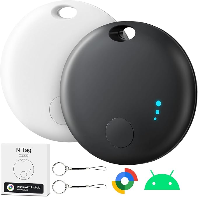 Bluetooth Tracker for Android, 2 Pack Item Finder Work by Unknown