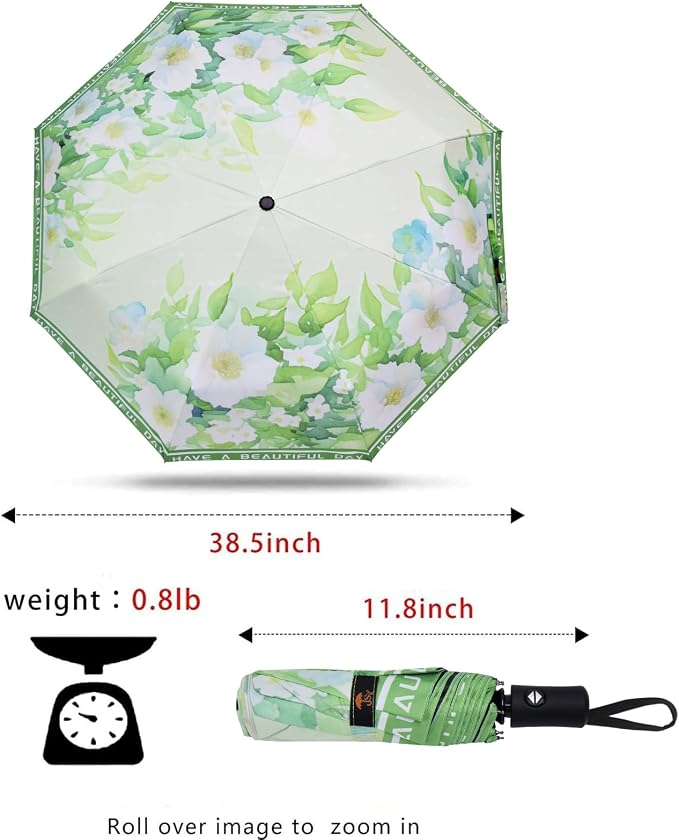 SY COMPACT Travel Umbrella Windproof Automatic Umbrellas Small Compact UV Sun - Image 2