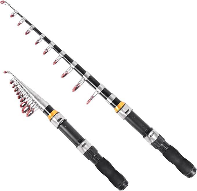Telescopic Collapsible Extendable Fishing Rod by RESTCLOUD