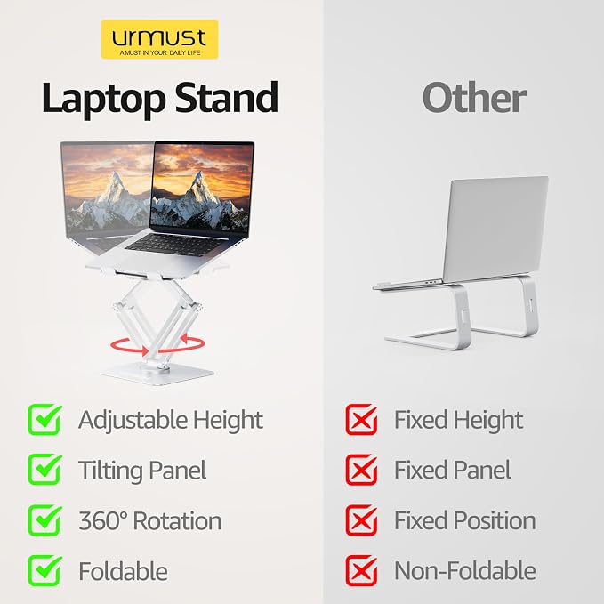 Urmust Height Adjustable Laptop Stand - Image 5