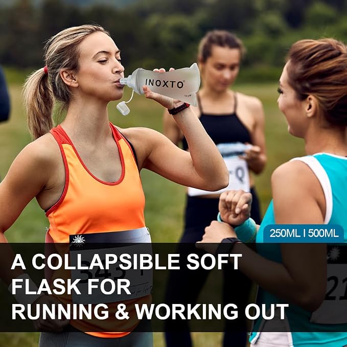 INOXTO Soft Flask, Collapsible Soft Water Bottles - Image 7
