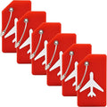 6 Pack Silicone Luggage Tag for Suitcases by MODENGKONGJIAN