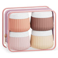 Travel Containers for Toiletries 4 Pack, TSA Approved Travel Size Toiletries by Mrsdry