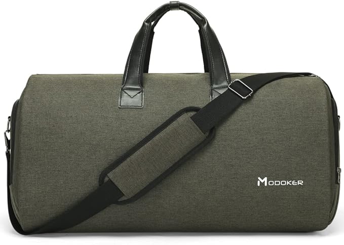 Convertible Garment Bag with Shoulder Strap, Modoker Carry on Garment Duffel Bag by Modoker