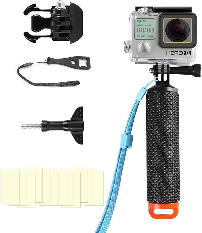 Compatible for Go Pro Hero 4/3+/3 Black Silver Waterproof Housing Case by BODQQ