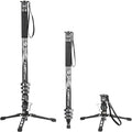Fotopro Carbon Fiber 3-in-1 Monopod, Max Load 22lbs by Fotopro