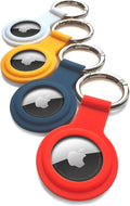 CHARGEWORX Air Tag Holder 4-Pack – Silicone Protective Keychain Holders by Chargeworx