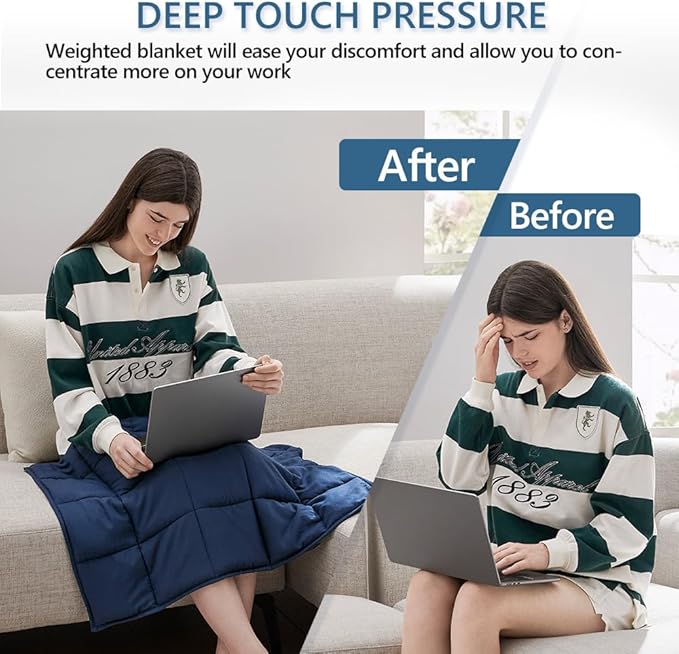 L'AGRATY Weighted Lap Pad 7lb: Small Weighted Blanket - Image 4