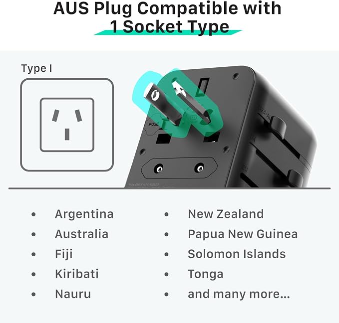 Fosmon Universal Travel Adapter Worldwide - Image 6