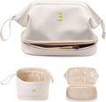 Monogrammed Gift for Women Girls, Initial Makeup Bag, Personalized Double Layer by Vogewood
