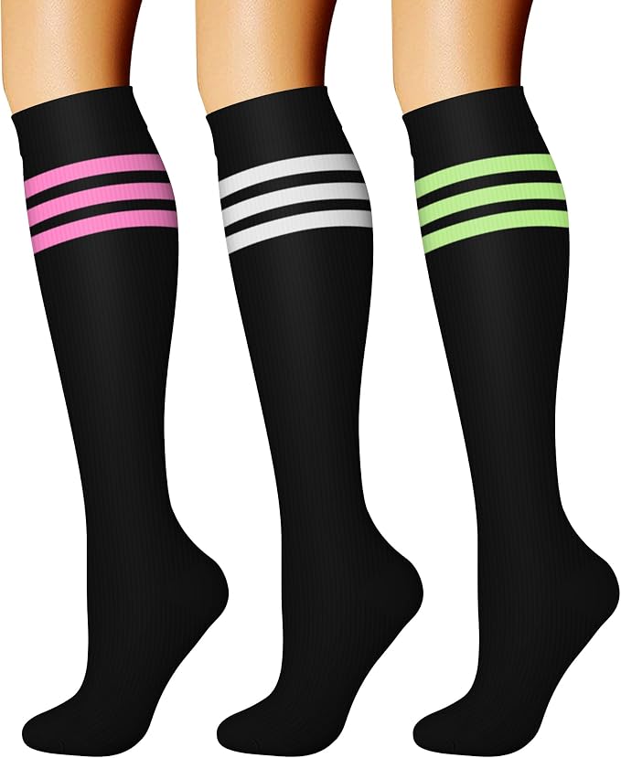 CHARMKING Compression Socks for Women & Men Circulation 15-20 mmHg is Best by CHARMKING