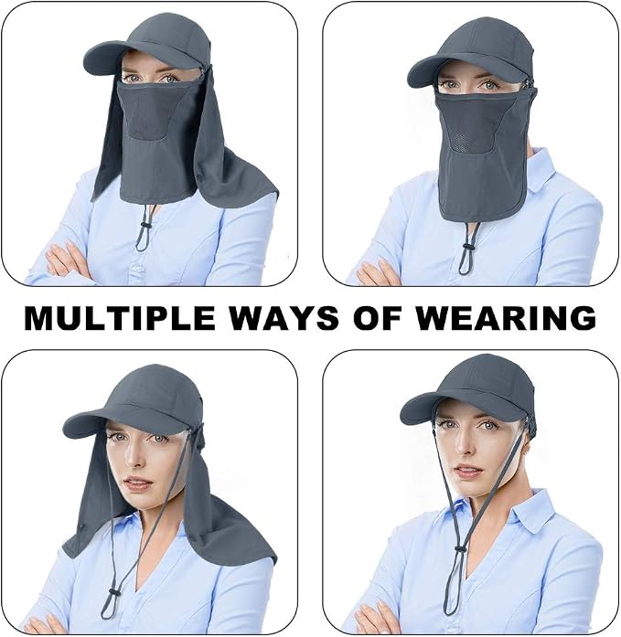 Foldable Sun Cap, Fishing Hats, UPF 50+ Protection Caps - Image 4