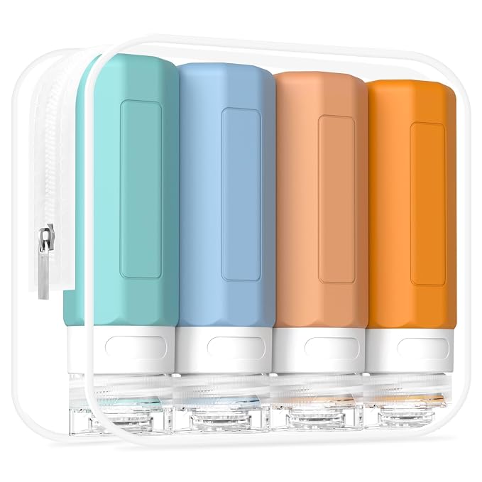Redfly Travel Bottles for Toiletries, 3oz Tsa Approved Travel Size Containers by Redfly