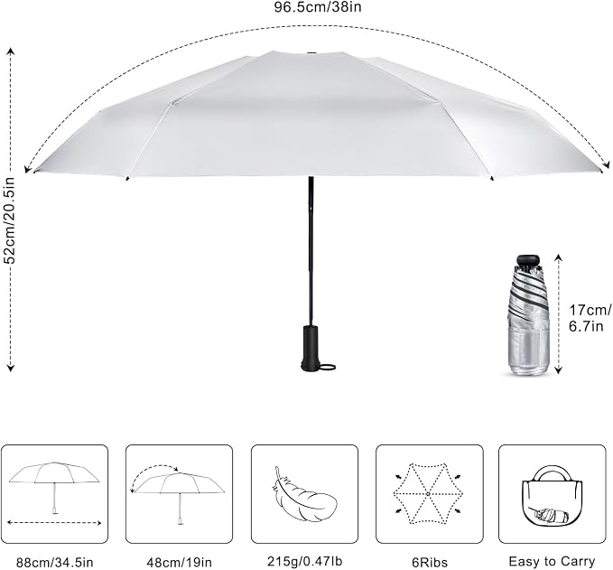 Mini Travel Umbrella - Image 4