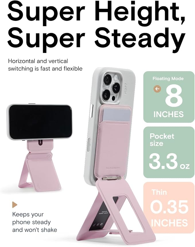 MOFT Phone Tripod Wallet for iPhone, Mulit-Angles, Lightweight & Portable Phone - Image 6