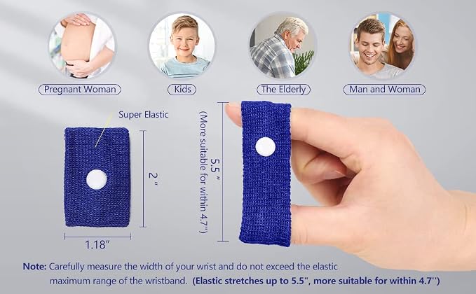 Cozyhealth Motion Sickness Wristband, Anti-Nausea Acupressure Wrist Band - Image 6
