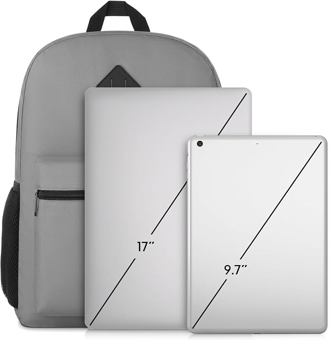 17 Inch School Backpack, Unisex Classic Bookbag Teens Schoolbag - Image 6