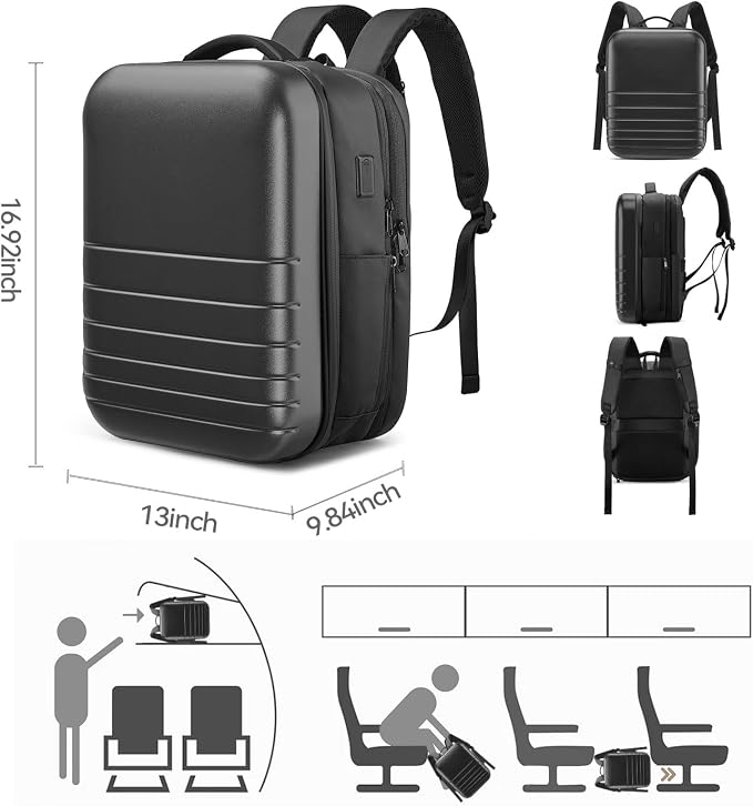 SOKOK Carry On Travel Backpack Waterproof Business Backpack Expandable - Image 7