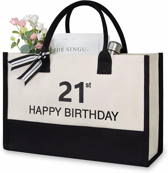 TOPDesign Embroidery Canvas Tote Bag by TOPDesign