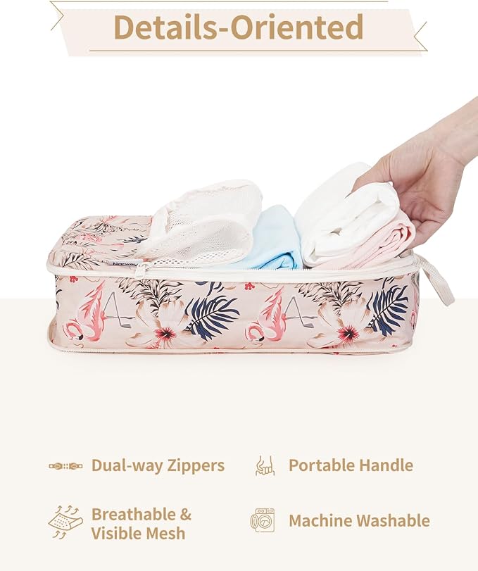 Narwey 6 Set Compression Packing Cubes - Image 6