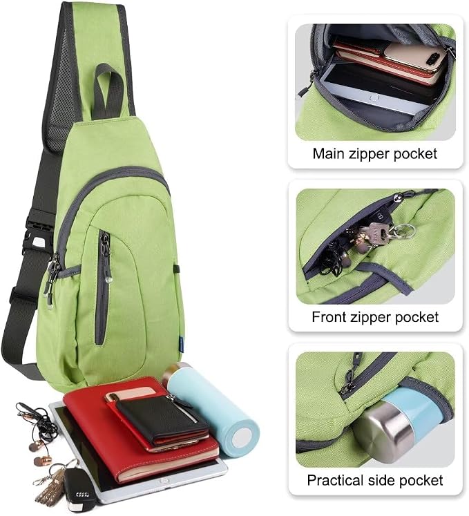 TITECOUGO Small Sling Bag, Lightweight Crossbody Backpack - Image 2
